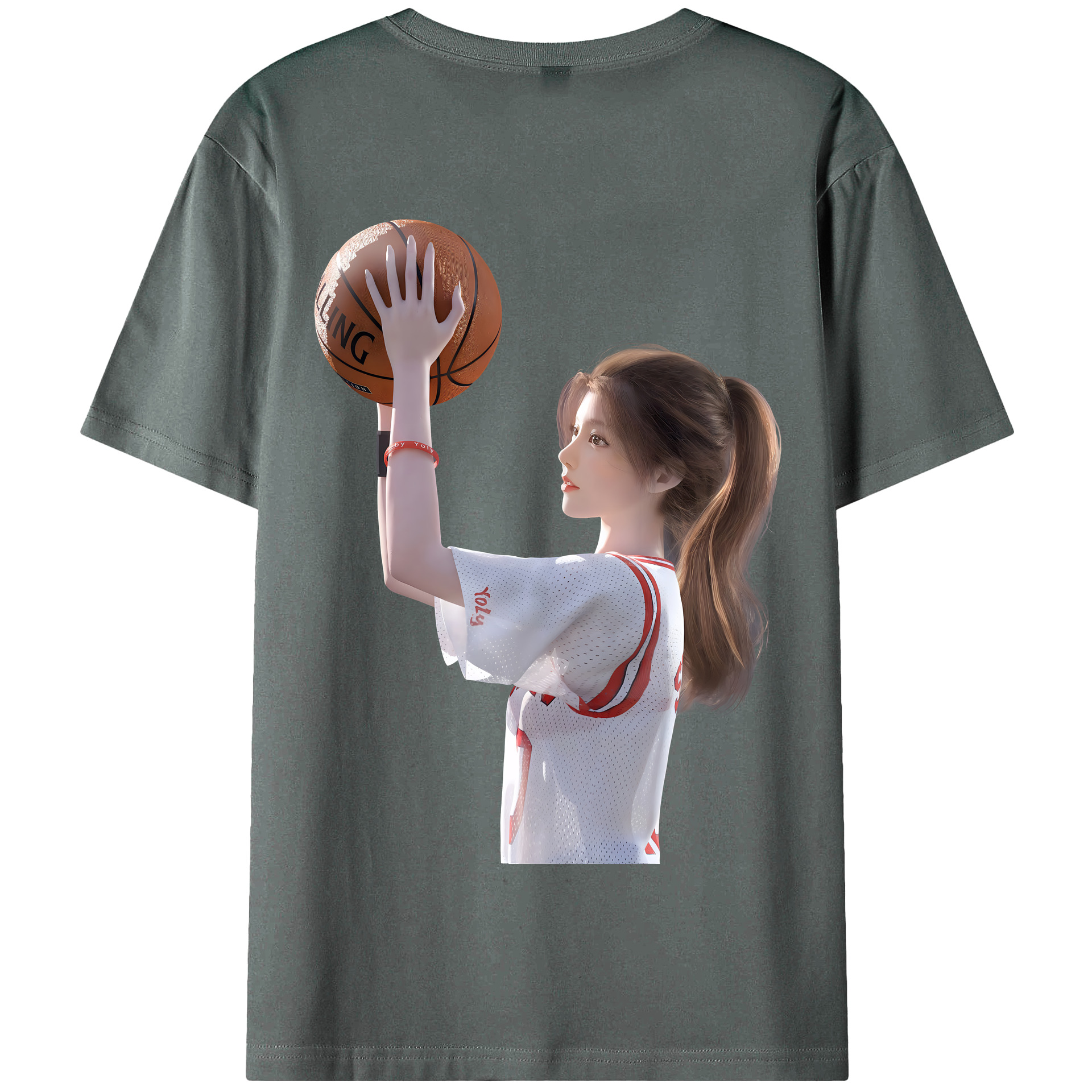 SLAM DUNK／スラムダンク 綿100％半袖Tシャツ（背面プリント）